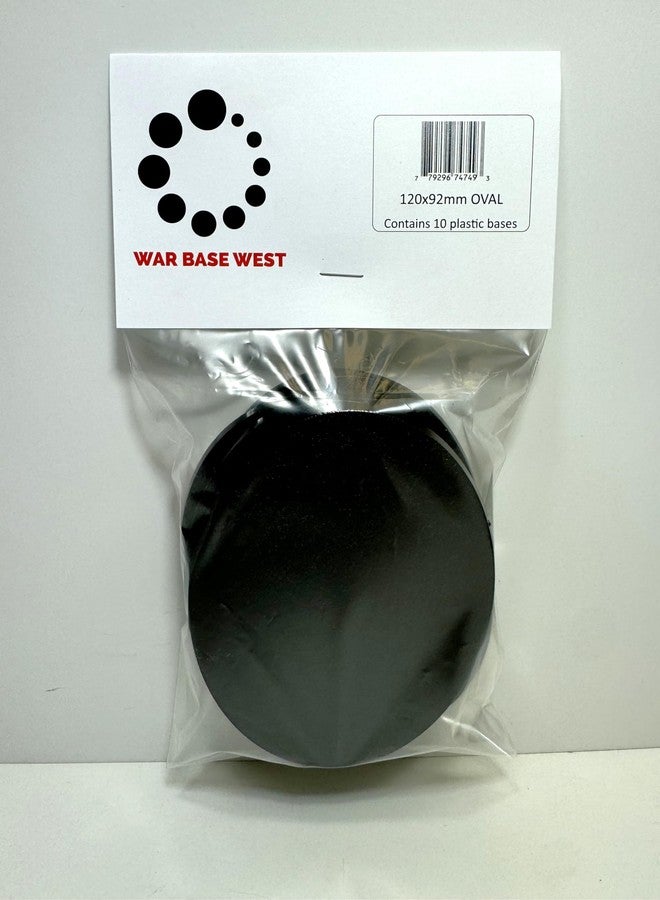War Base West Lot of 10 Wargaming 40k AoS Citadel Large Oval Bases 120mm x 92mm Riptide - Image 1